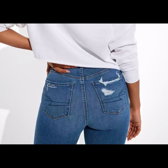 2/$50 BNWT OLD NAVY CURVY JEGGINGS HIGH WASTED DISTRESSED SZ 12 - Picture 2 of 6